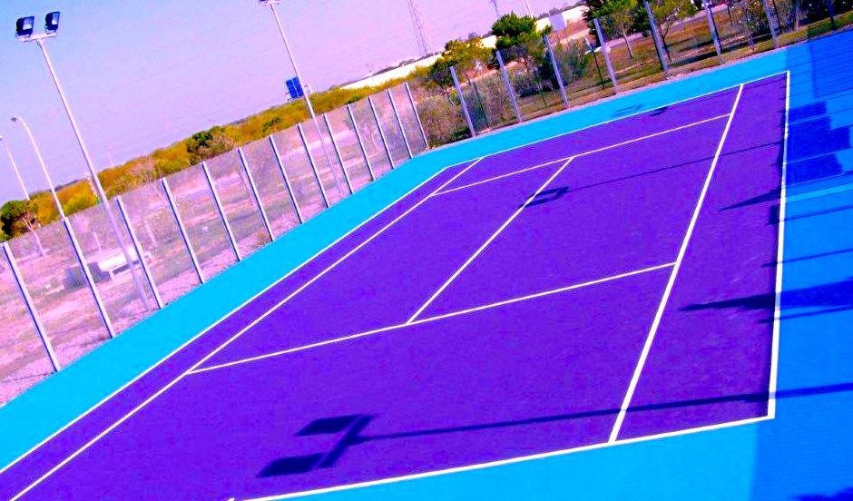 Sistema deportivo en resinas sintéticas