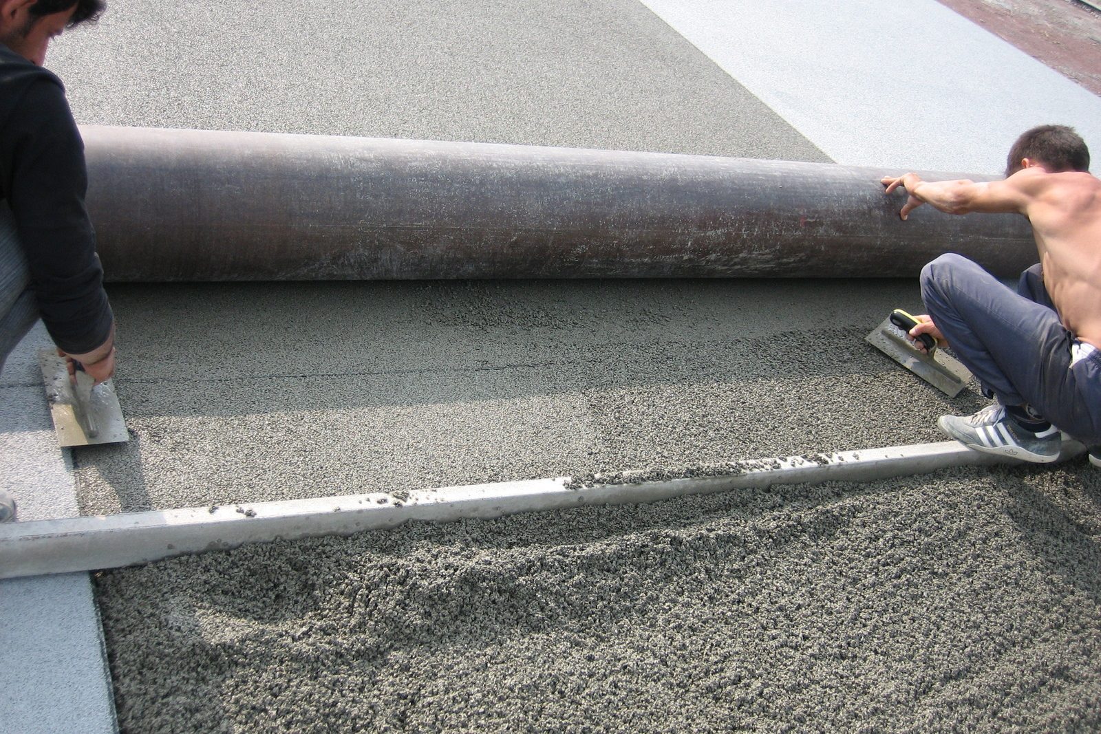 Pavimento hormigón poroso DryQuick Pavimentos Pavipor