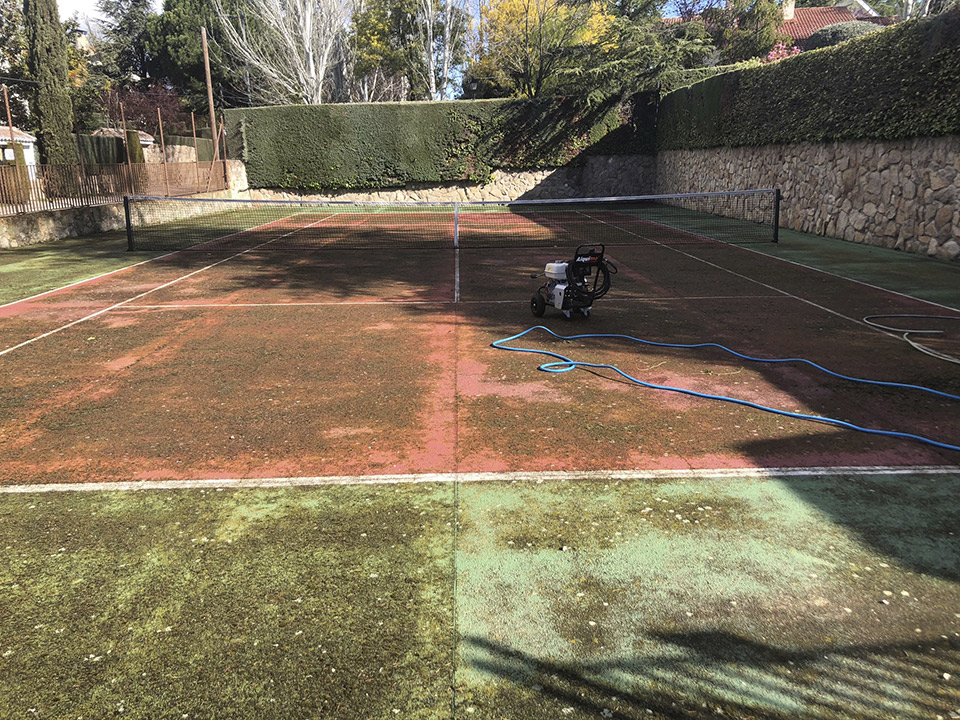 Estado original pista de tenis de Boadilla del Monte a rehabilitar - 1