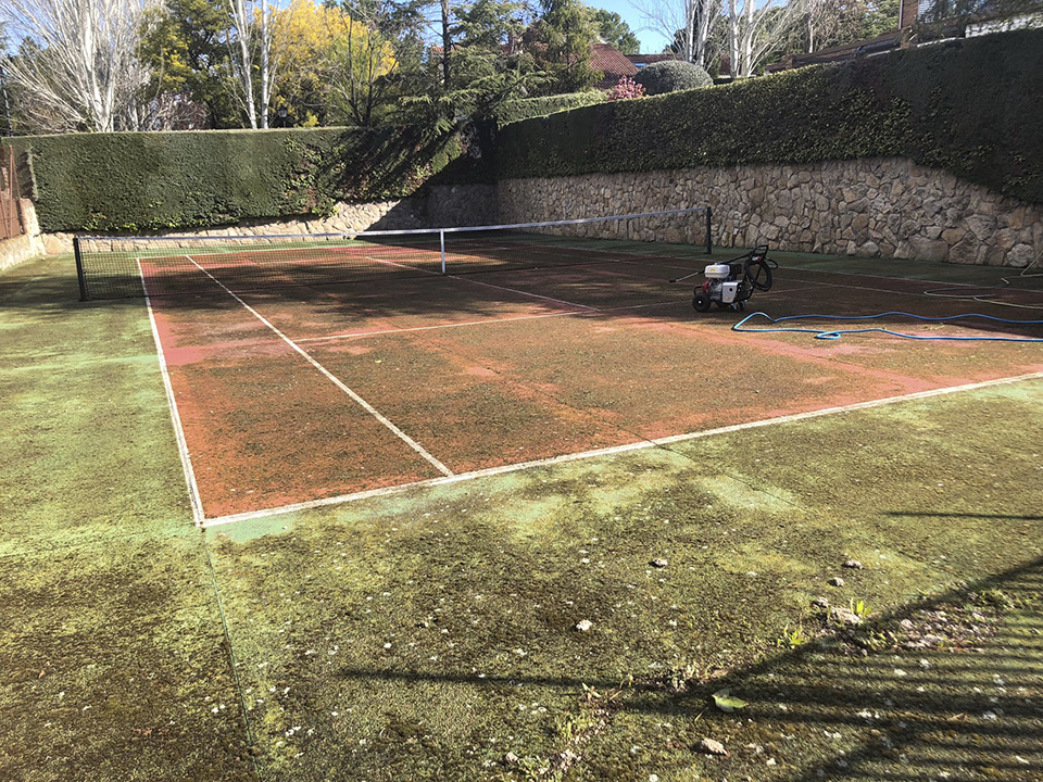 Estado original pista de tenis de Boadilla del Monte a rehabilitar - 2