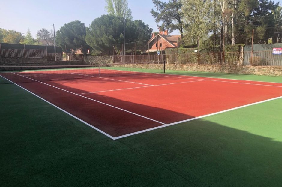 Rehabilitación pista de tenis en Boadilla del Monte