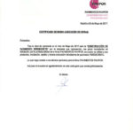 Certificado buena ejecución de obra de hormigón poroso - Madrid 3
