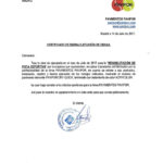 Certificado buena ejecución de obra de hormigón poroso - Rivas-Vaciamadrid