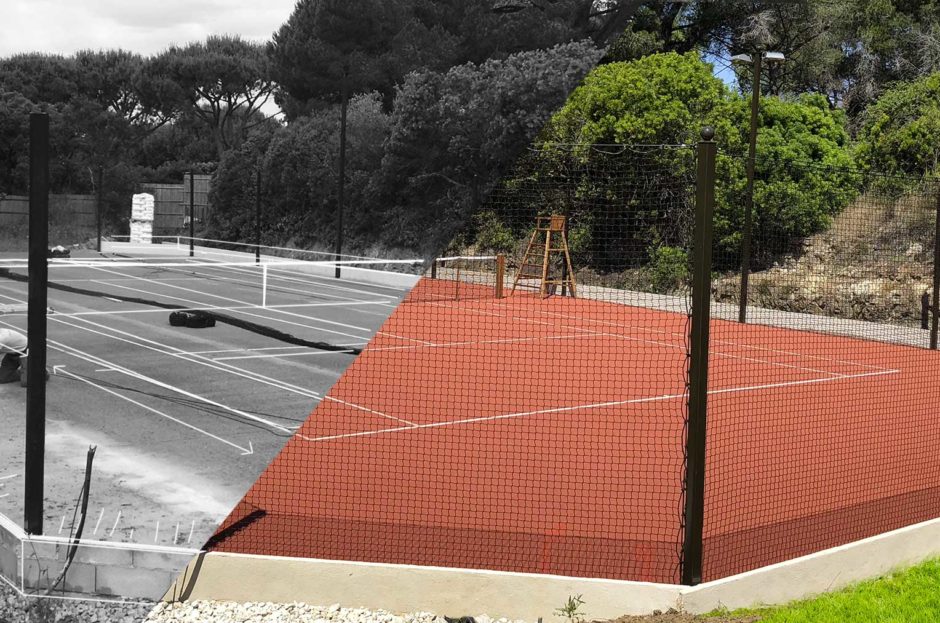 Tenis: Los beneficios de una cancha de hormigón poroso