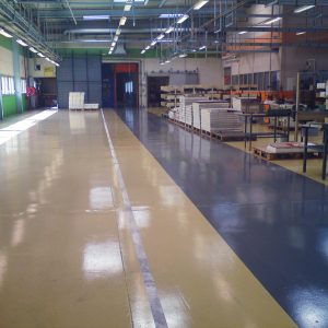 suelo de taller - pintura industrial