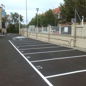 Señalización vial en aparcamientos