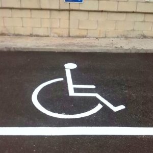 Señalización vial discapacitado