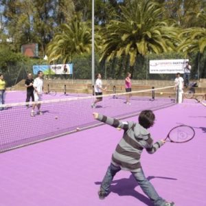 Pavimentos desmontables deportivos - tenis infantil